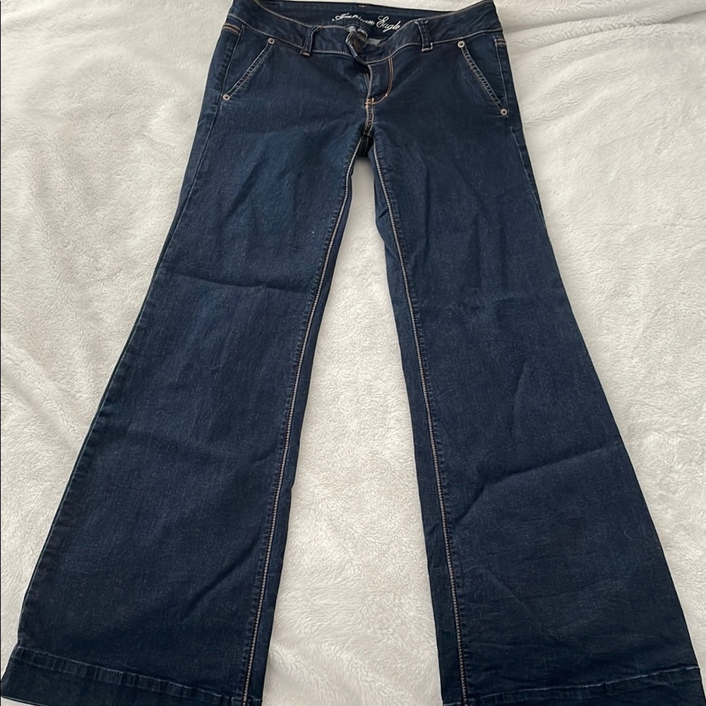 American Eagle Trouser women’s Dark Blue Jeans